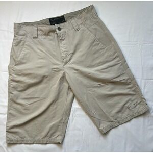 Oakley Mens Khaki Hybrid Walk Shorts‎ Size 30W Tan Quick Dry Stretch Gorpcore